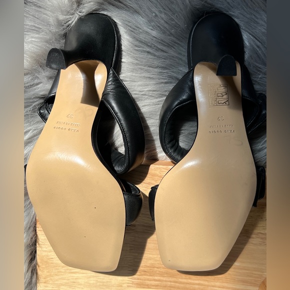 GIA BORGHINI PERNILLE TEISBAEK NEW PERNI LEATHER DOUBLE STRAP HEEL - Picture 10 of 13